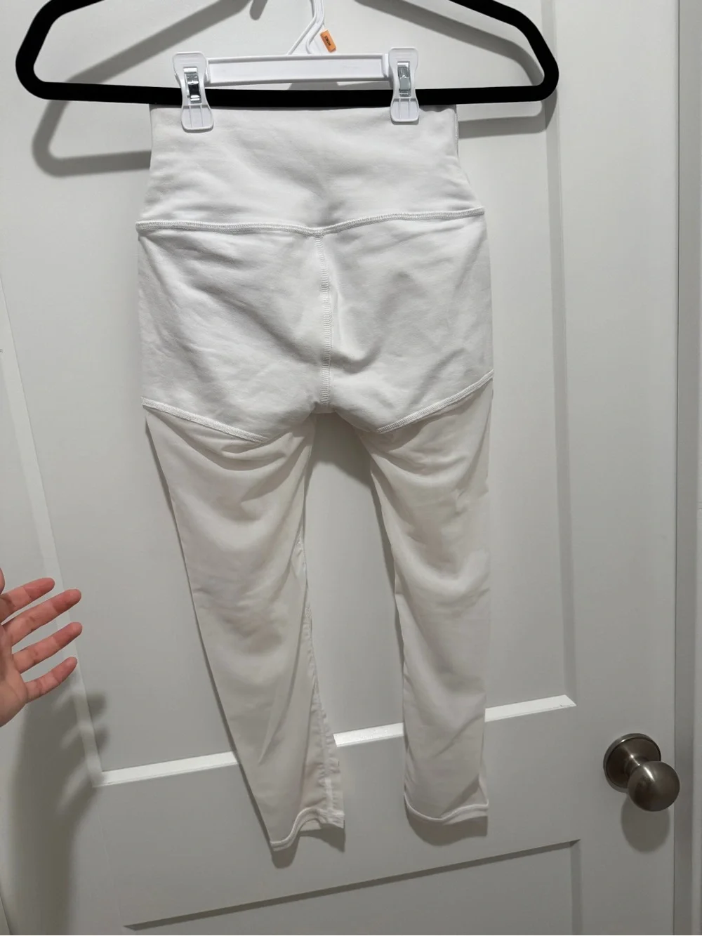 ALO Yoga  White High-Rise Capri Leggings